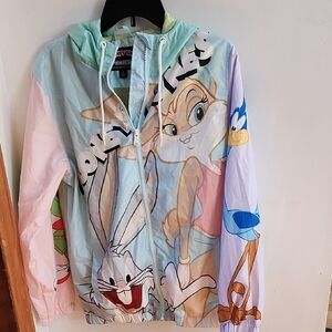Members Only Looney Tunes Pastel Windbreaker